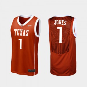 Men's Texas Longhorns #1 Andrew Jones White Player Alumni Limited Jersey  440322-402